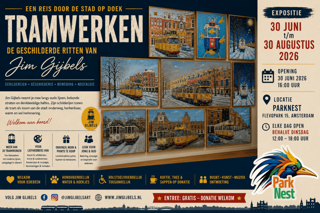 TRAMWERKEN – De geschilderde ritten van Jim Gijbels